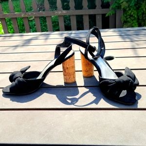 Worthington Open Toe Black Pumps